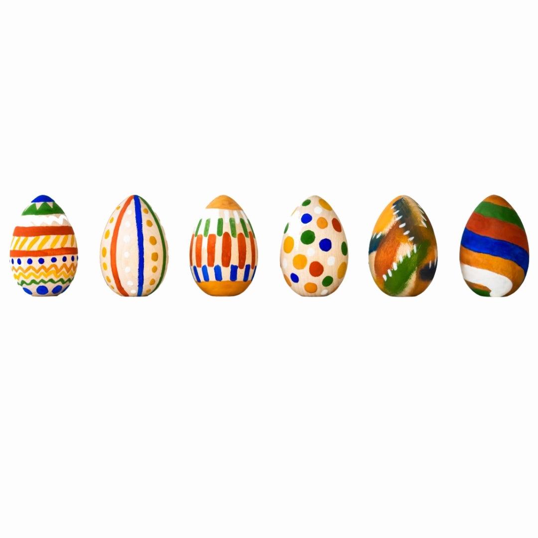 Preschool minds Little learners Wooden Egg-Painting Craft Kit