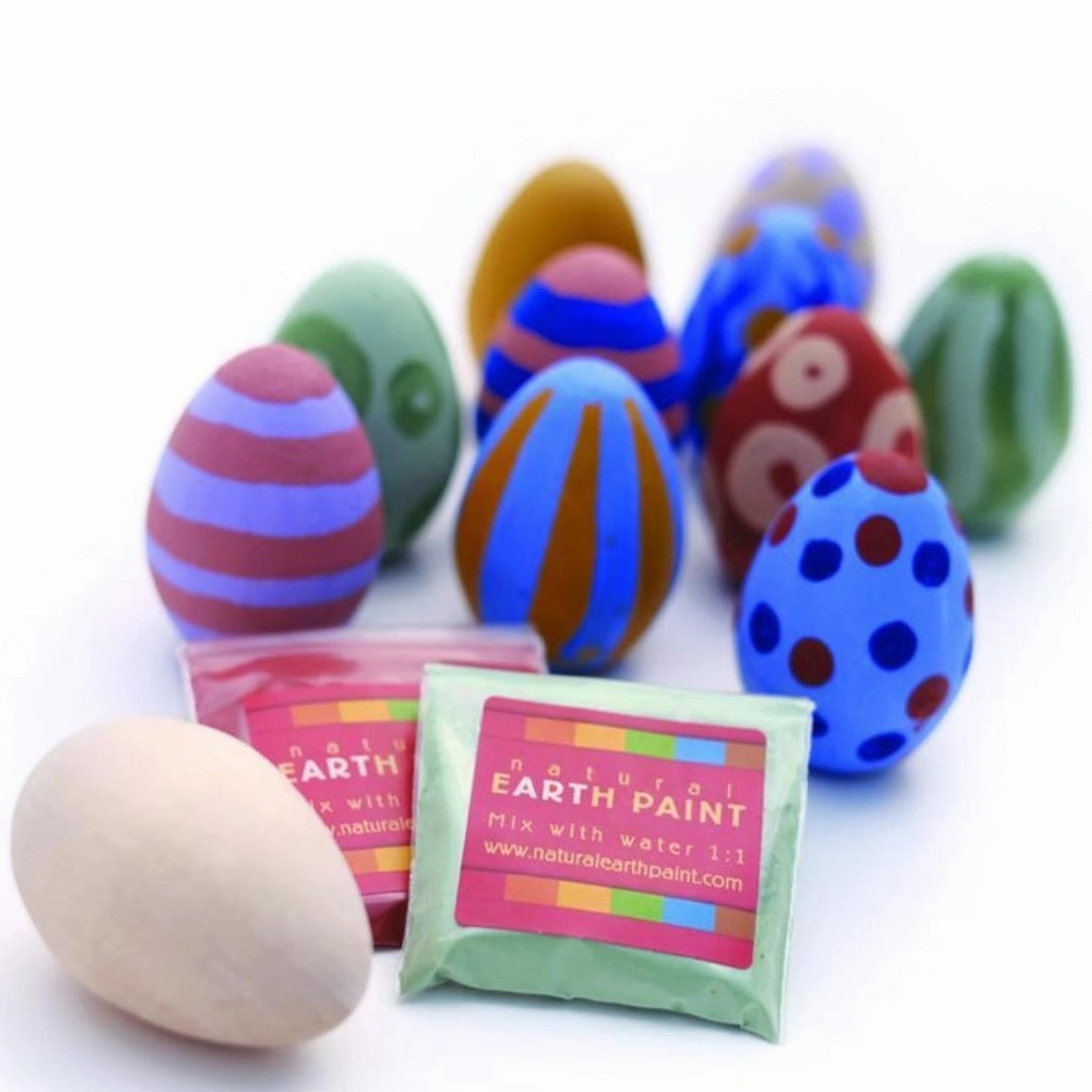 Wooden Egg-Painting Craft Kit Active learners