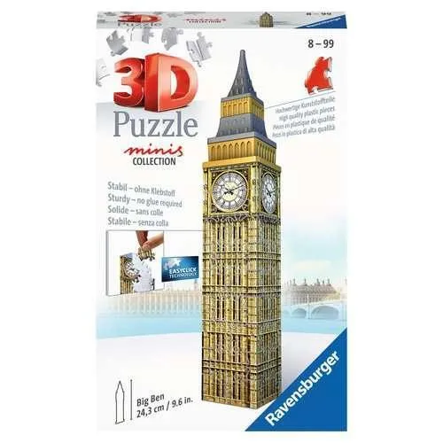 Curious minds Mini Big Ben 3D Puzzle 54Pc
