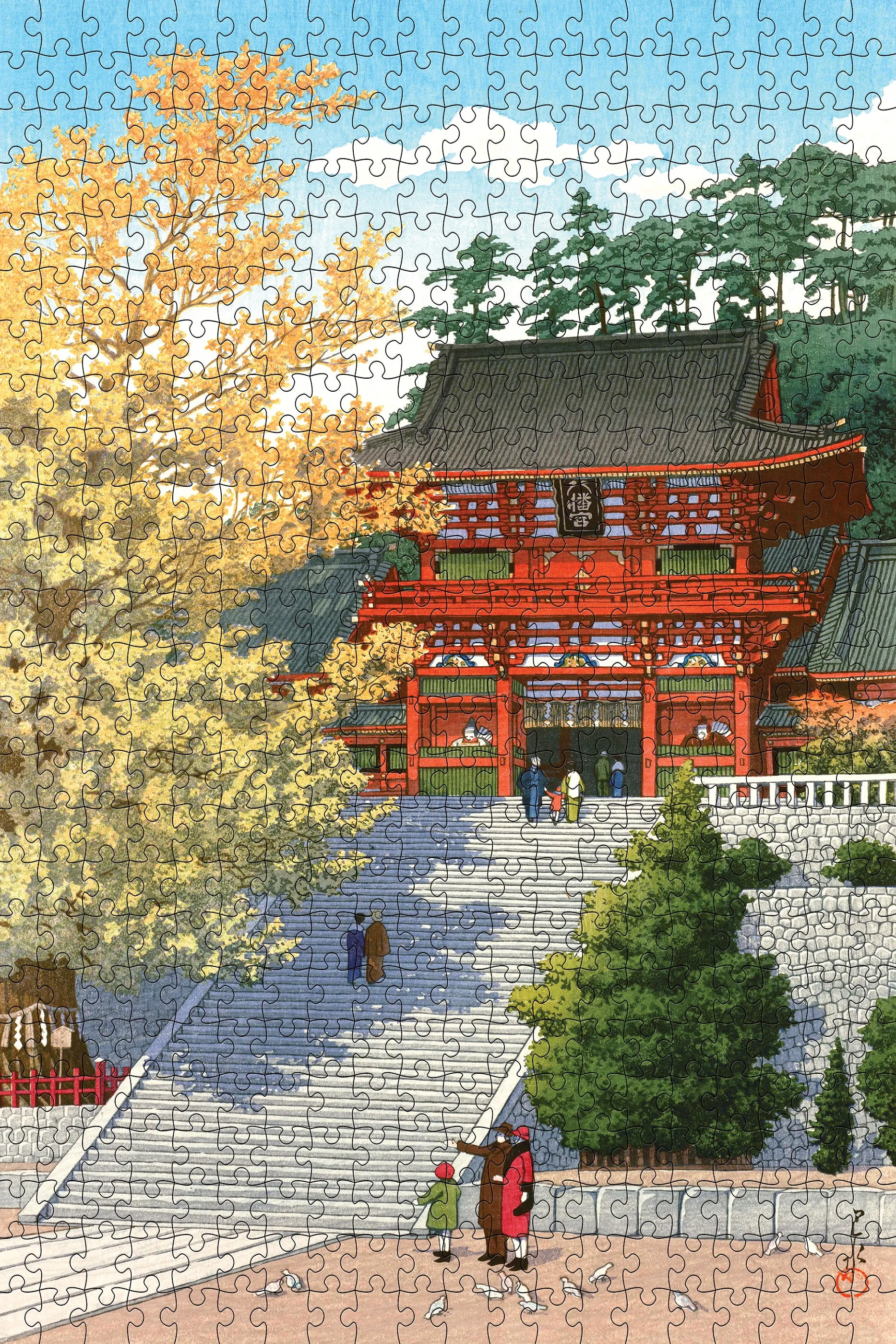 Kids essentials Kawase Hasui: Tsurugaoka Hachiman Shrine 500-Piece Jigsaw Puzzle