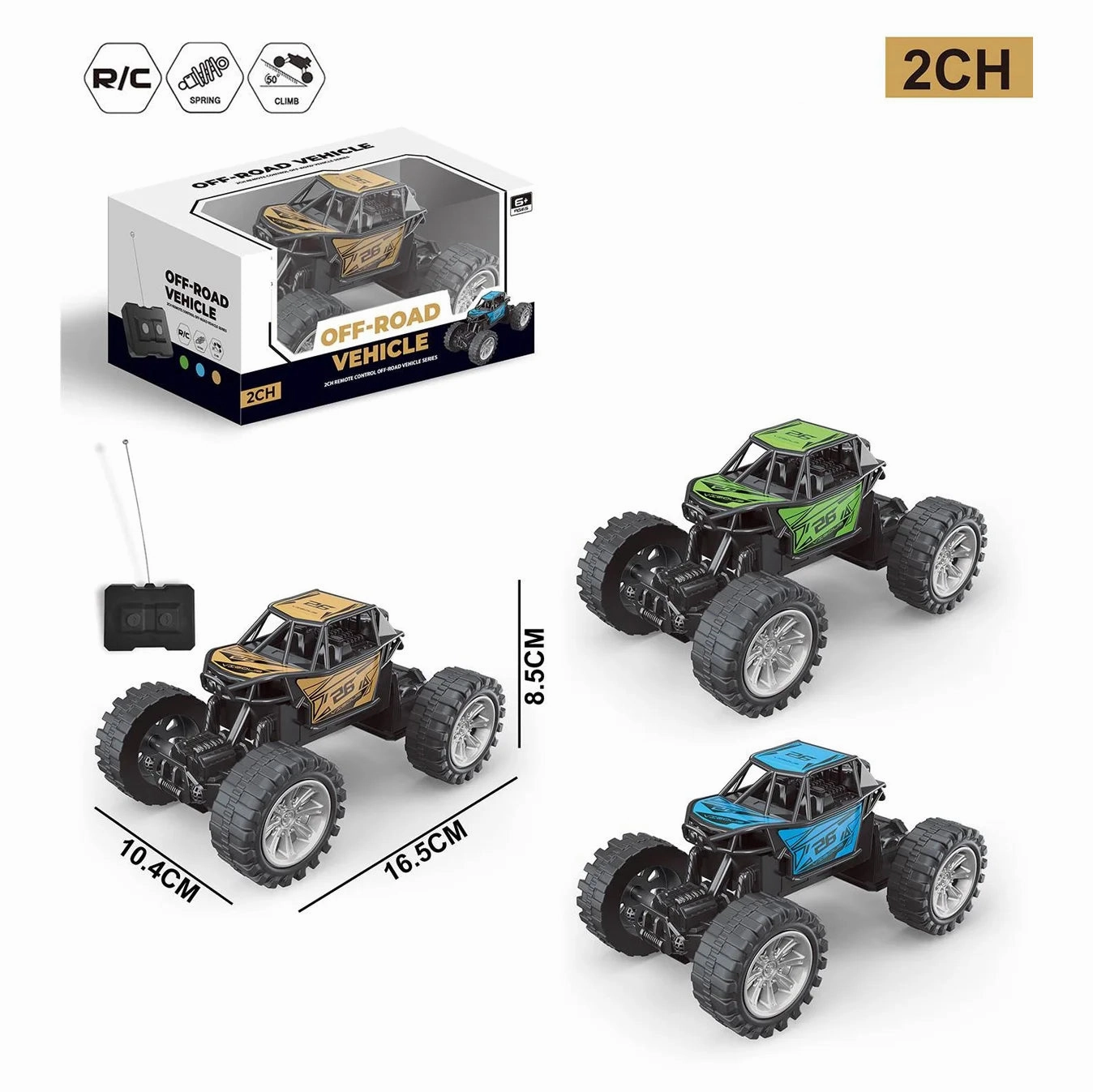 Mini 2-Channel Rc Remote Controlled Climbing Car - Assortment Little learners Kid-centered learning