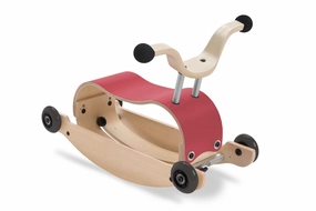 Tiny thinkers Creative time for curious minds Mini Flip 2-In-1 Wooden Ride-On And Rocking Toy