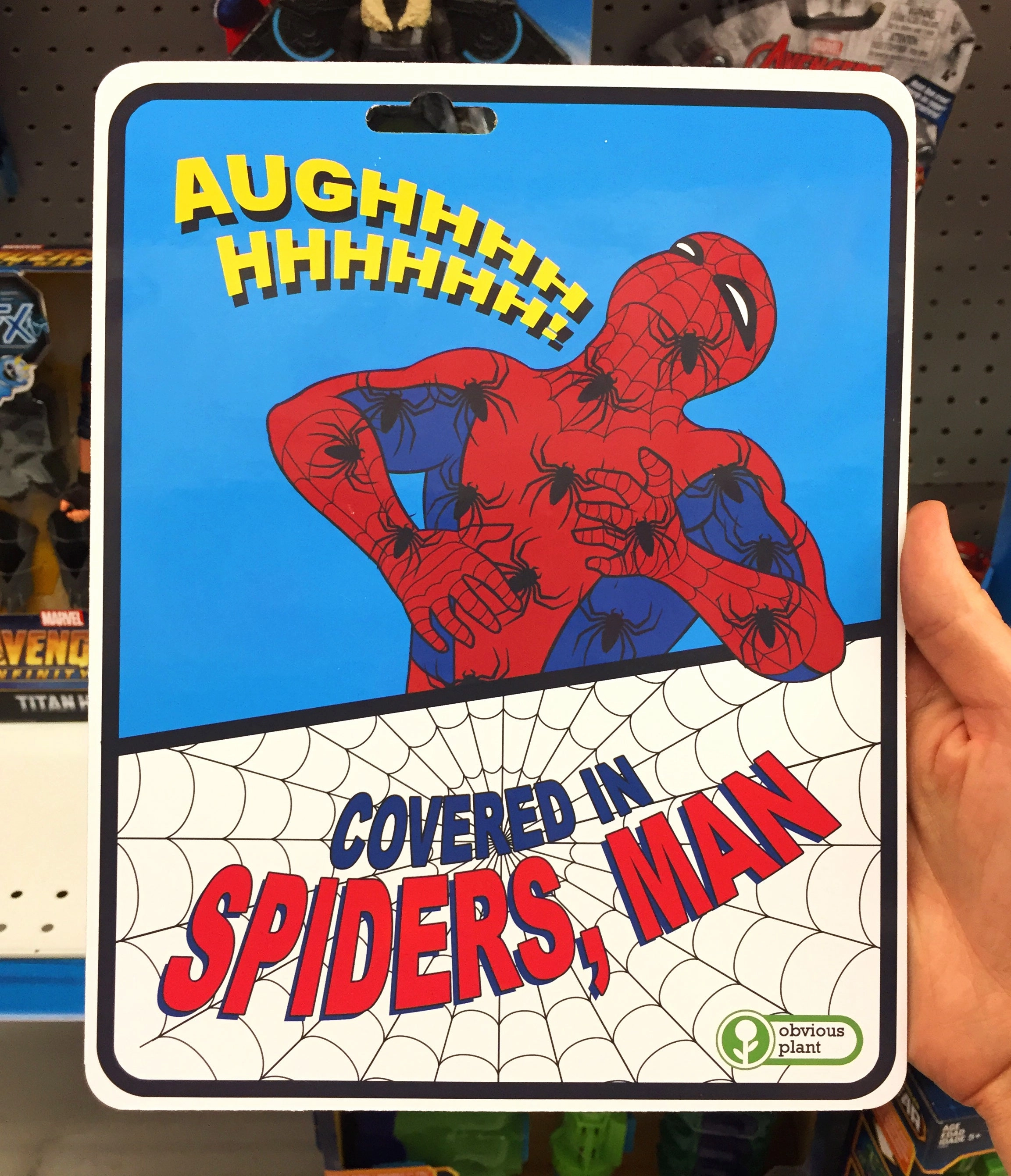Kids discovery tools Covered In Spiders, Man