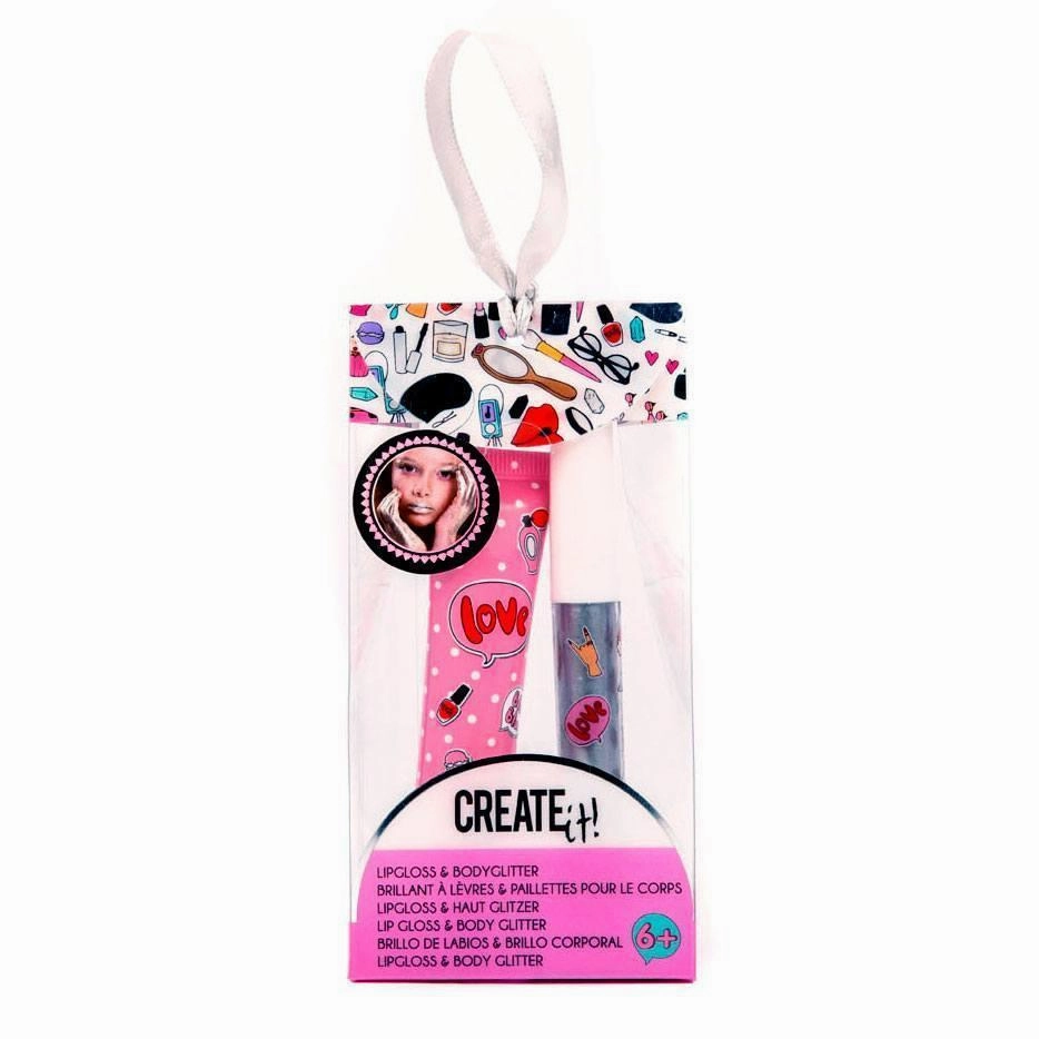 Create It! Lipgloss And Body Glitter Duo Young imaginations