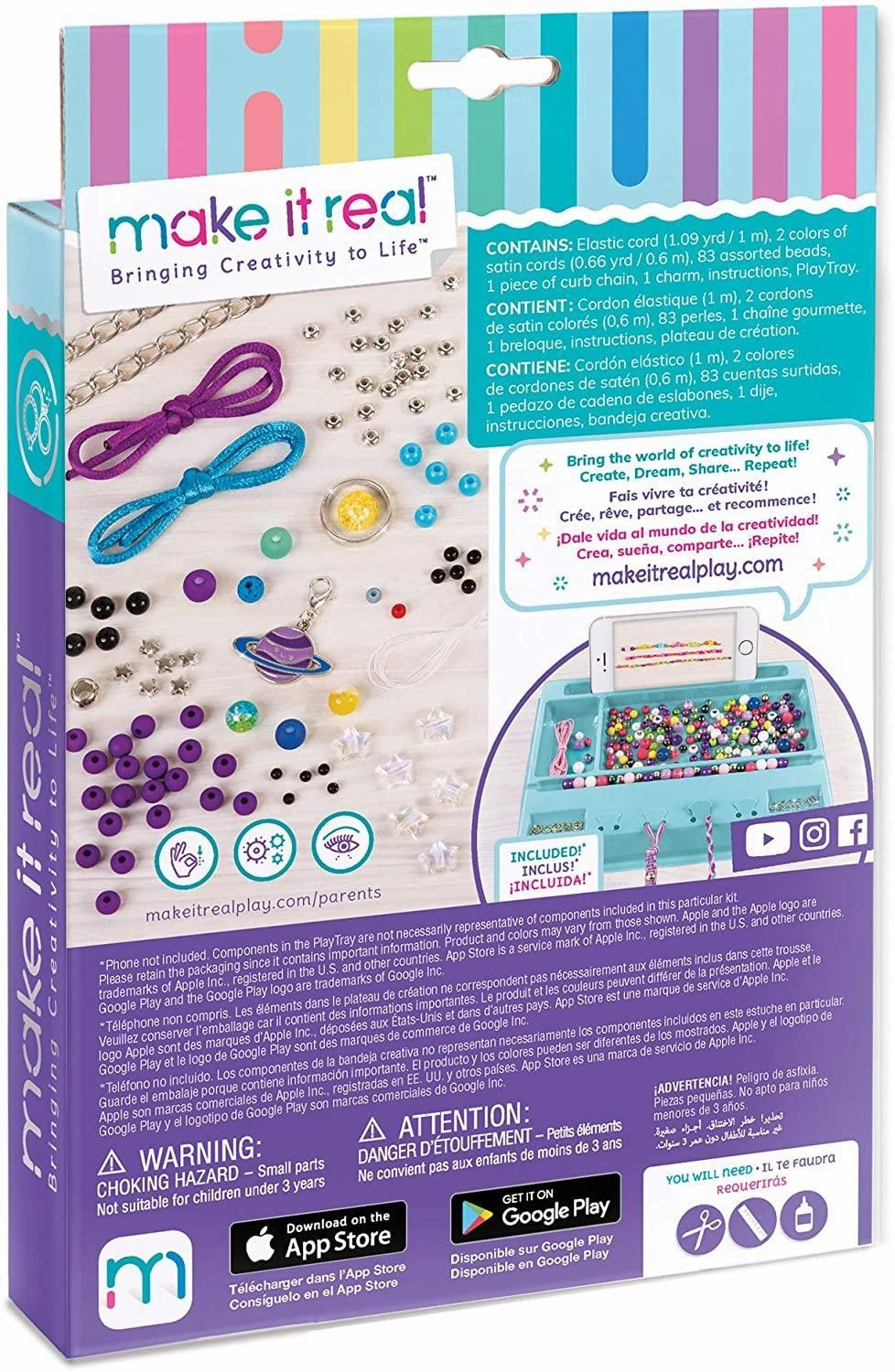 Make It Real Cosmic Charm Bracelets Jewellery Making Set Smart activities for young learners Nurturing minds