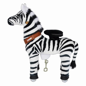 Kid-focused experiences Ponycycle Mechanically Walking Ride-On - Zebra - Age 4- 8