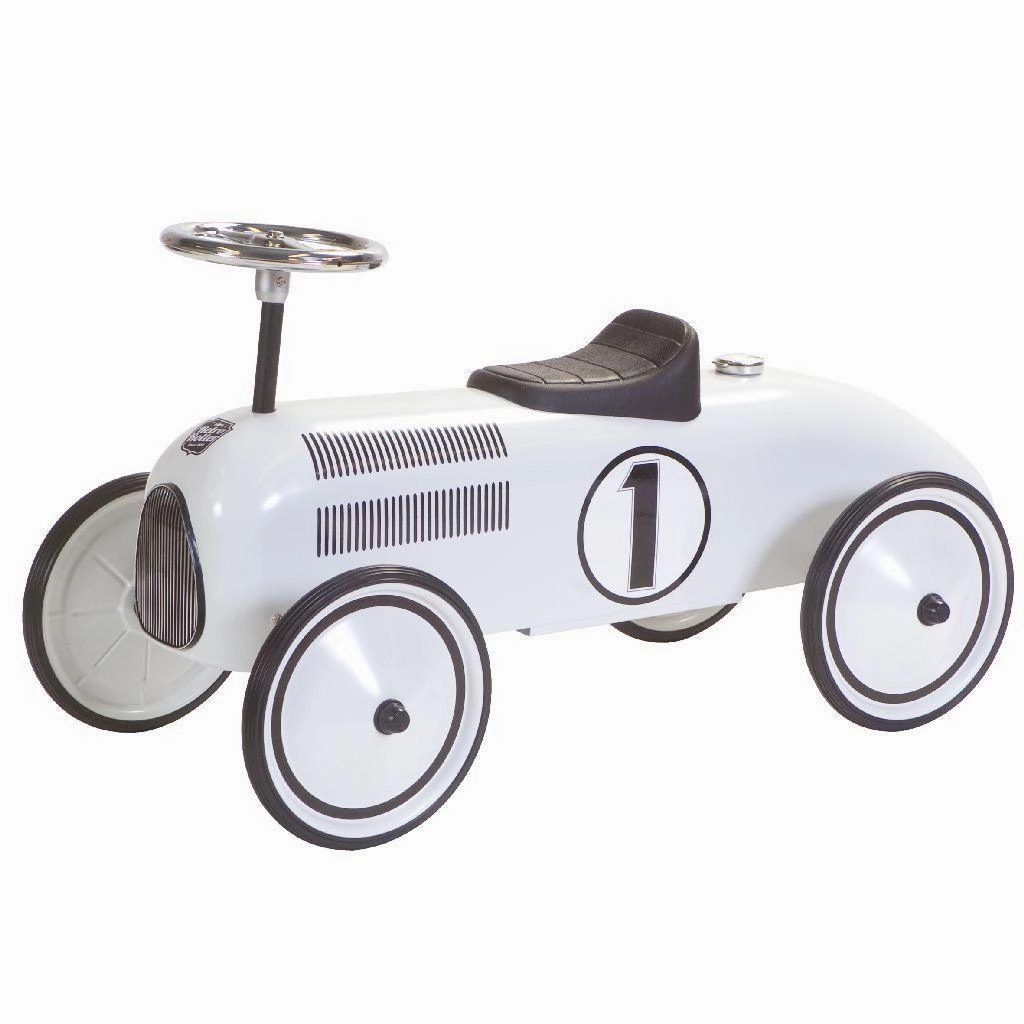 Creative kids Retro Roller Lewis Push Car - White