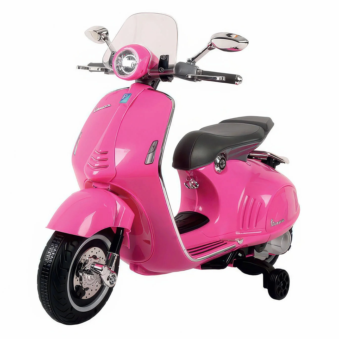 Vespa 946 Kids Electric 12V Battery Powered Motorbike Ride-On - Pink Little learners