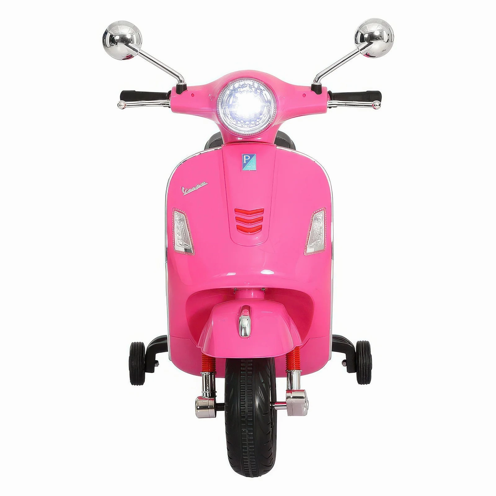 Vespa 946 Kids Electric 12V Battery Powered Motorbike Ride-On - Pink Fun for curious minds Exploration made fun