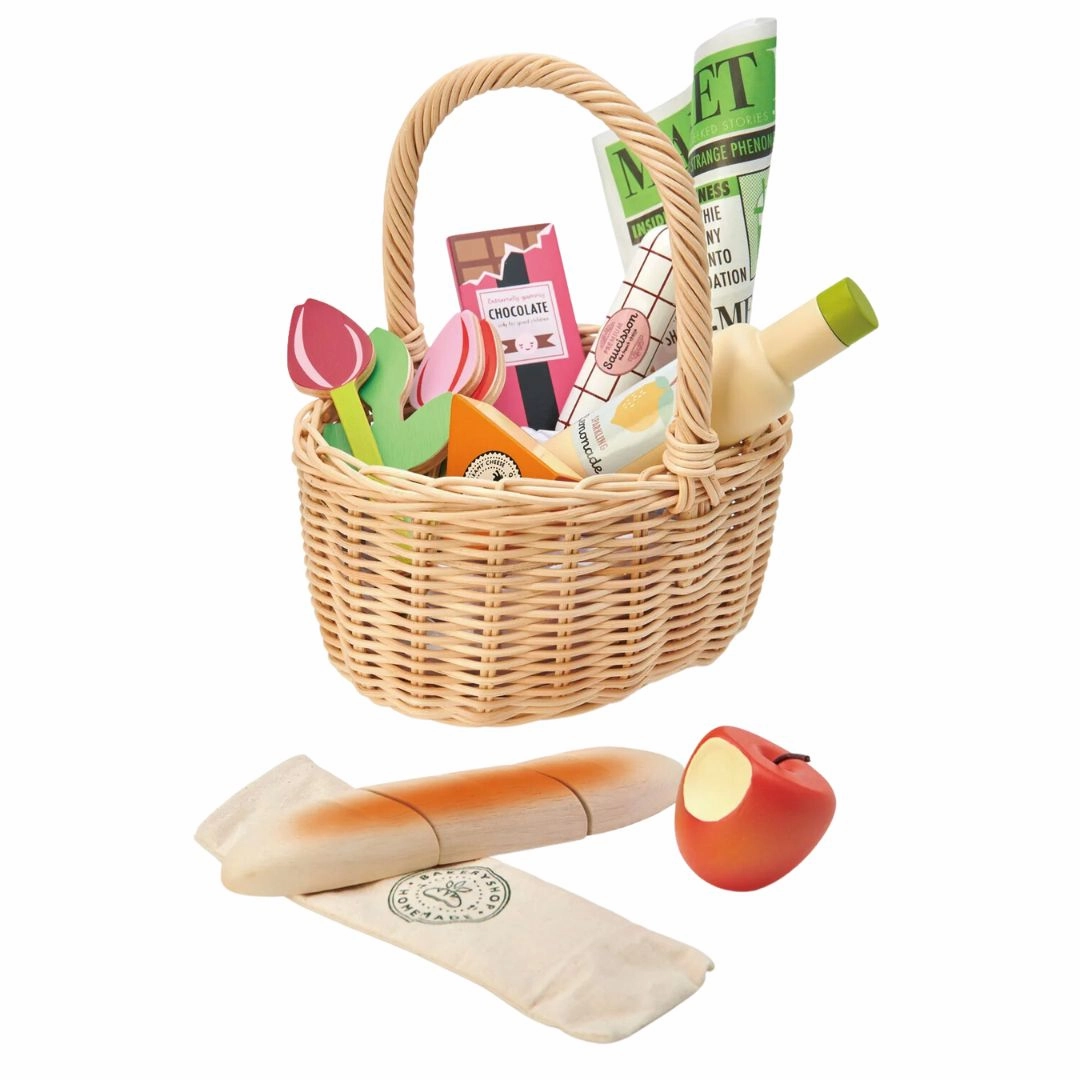 Play-based education Discover & grow Wicker Farmer'S Market Shopping Basket