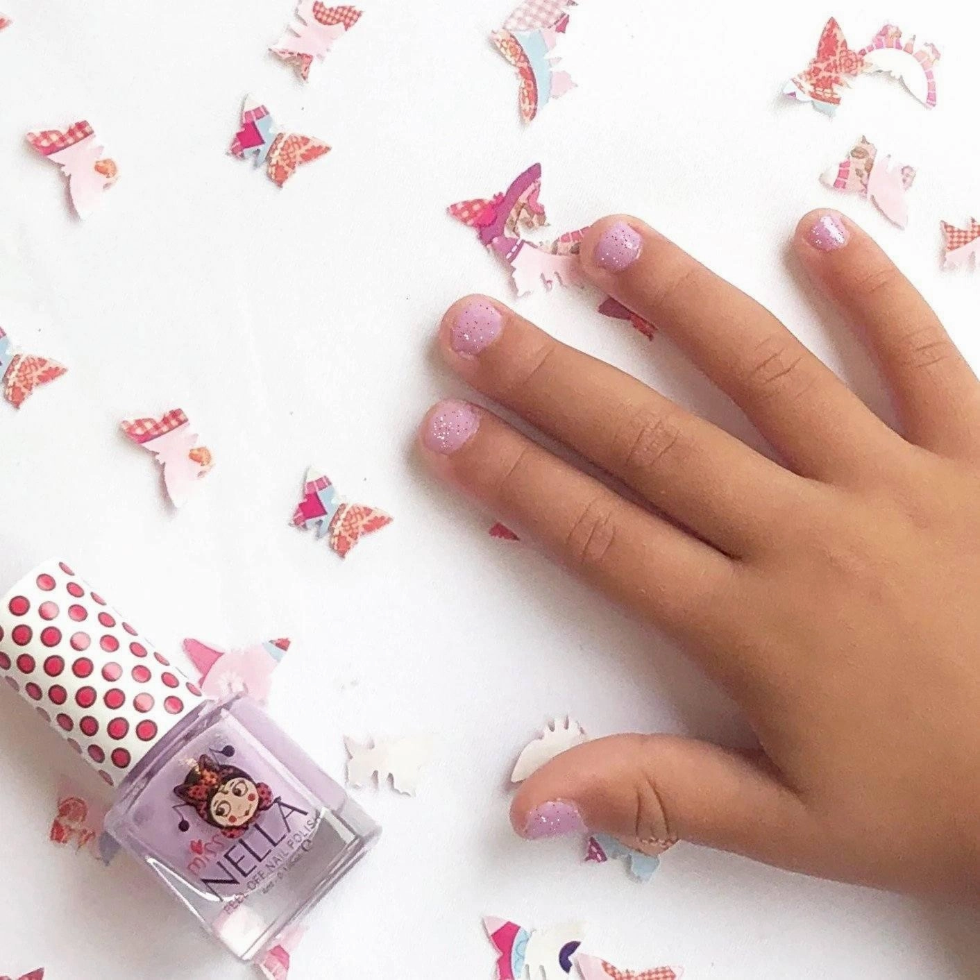 Miss Nella Butterfly Wings 4Ml Peel Off Kids Nail Polish Designed for development