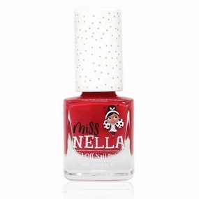Kid-focused experiences Young learners Miss Nella Cherry Macaroon 4Ml Peel Off Kids Nail Polish