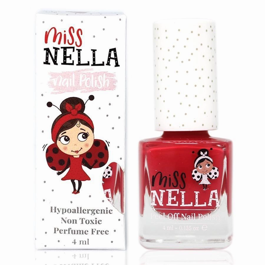 Miss Nella Cherry Macaroon 4Ml Peel Off Kids Nail Polish Little creators