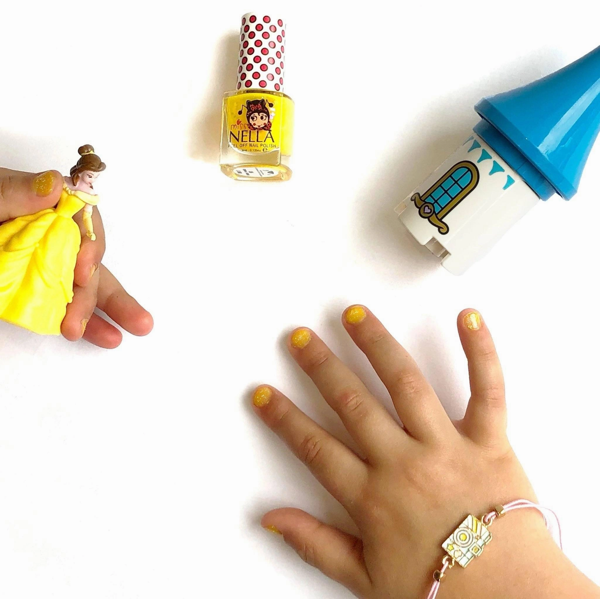 Miss Nella Honey Twinkles Glitter 4Ml Peel Off Kids Nail Polish Young imaginations Learning tools