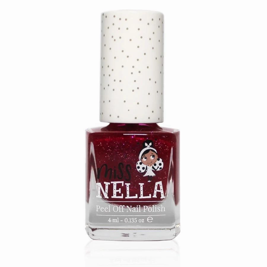 Miss Nella Jazzberry Jam 4Ml Peel Off Kids Nail Polish Preschool minds