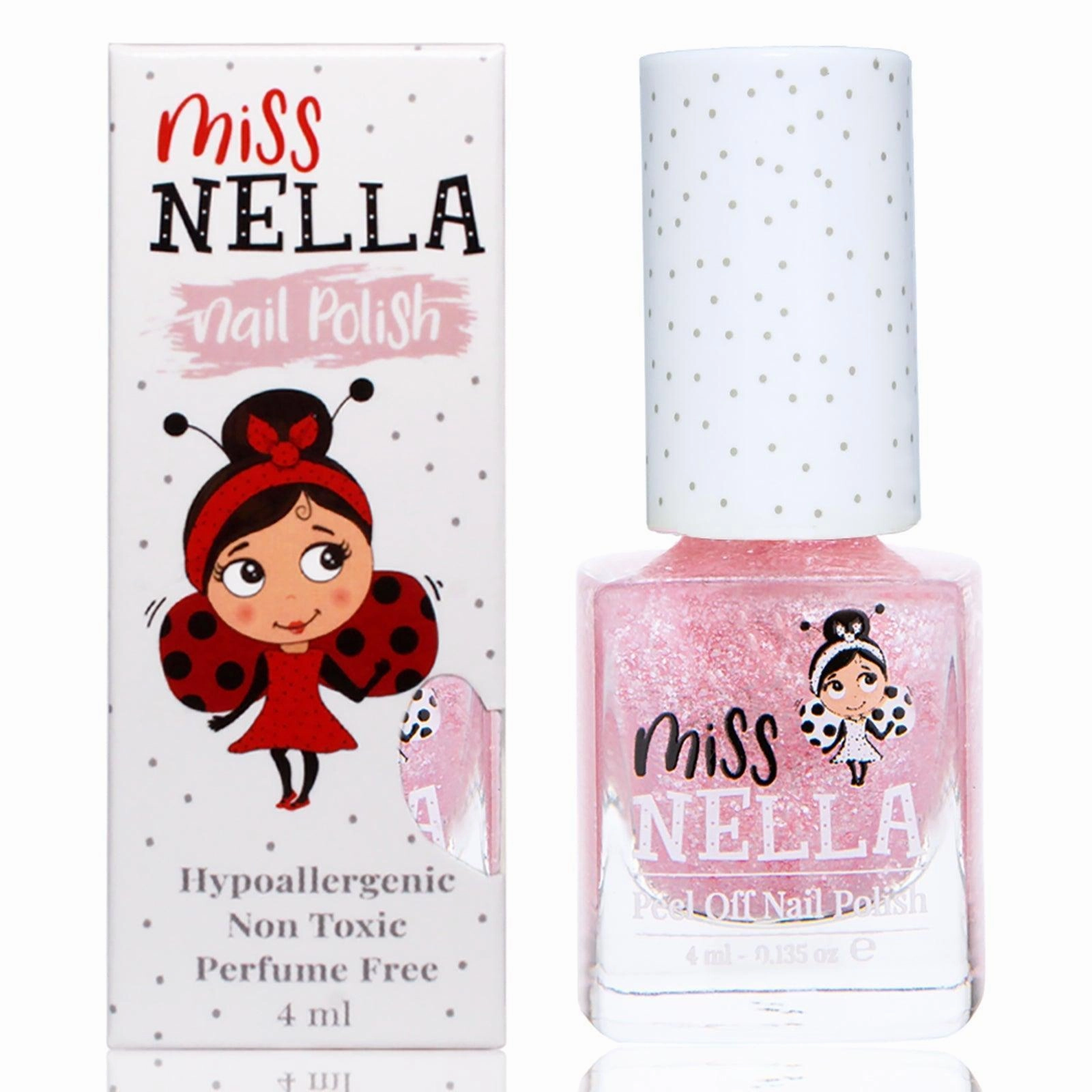 Young minds at work Little hands Miss Nella Mn45 Itsy Glitzy Hippo 4Ml Peel Off Kids Nail Polish