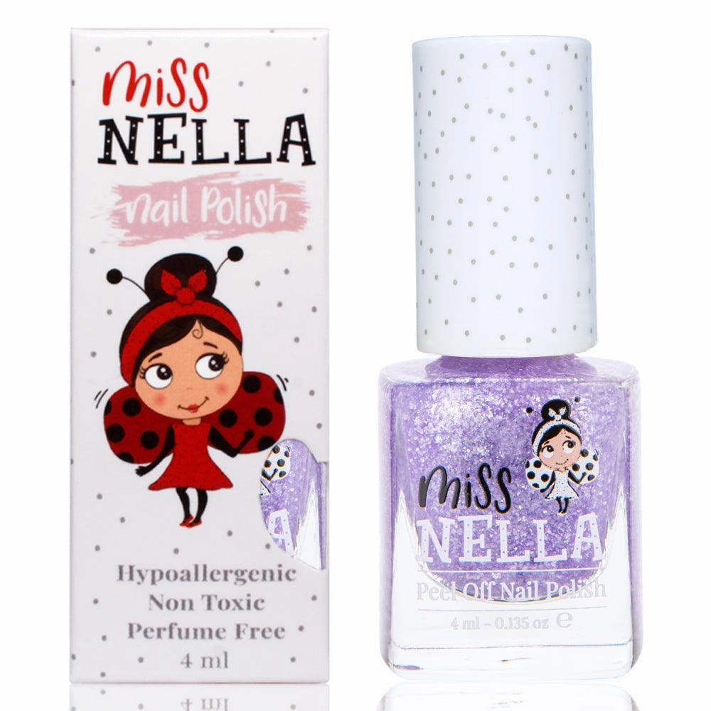 Miss Nella Mn47 Sparkly Zebra 4Ml Peel Off Kids Nail Polish Fun that fuels growth Busy kids