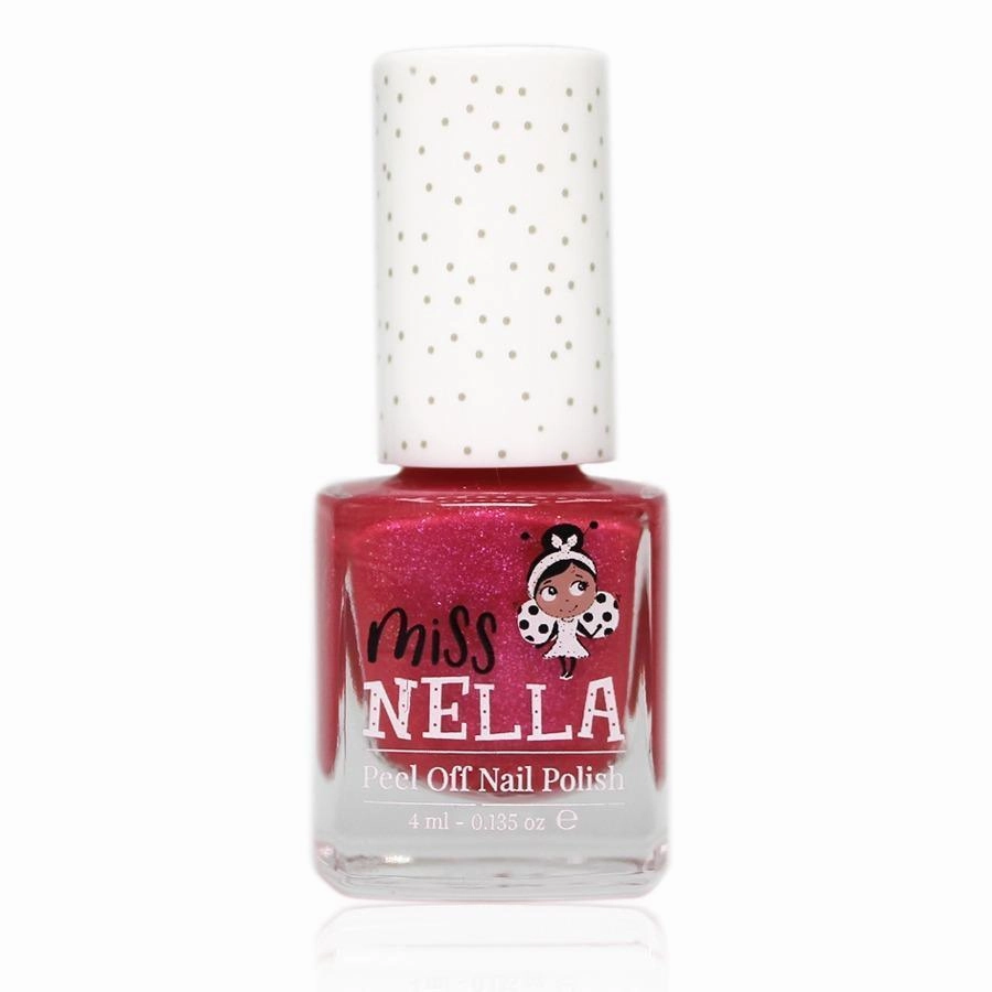 Kid-focused experiences Quiet play for growing minds Miss Nella Tickle Me Pink Glitter 4Ml Peel Off Kids Nail Polish
