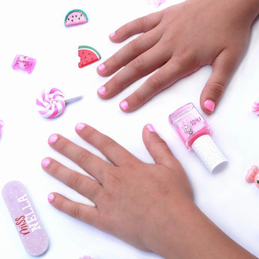 Miss Nella Watermelon Popsicle 4Ml Peel Off Kids Nail Polish Smart little ones
