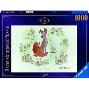 Disney Vault: Lady And The Tramp 1000Pc Early discovery Fun that fuels growth