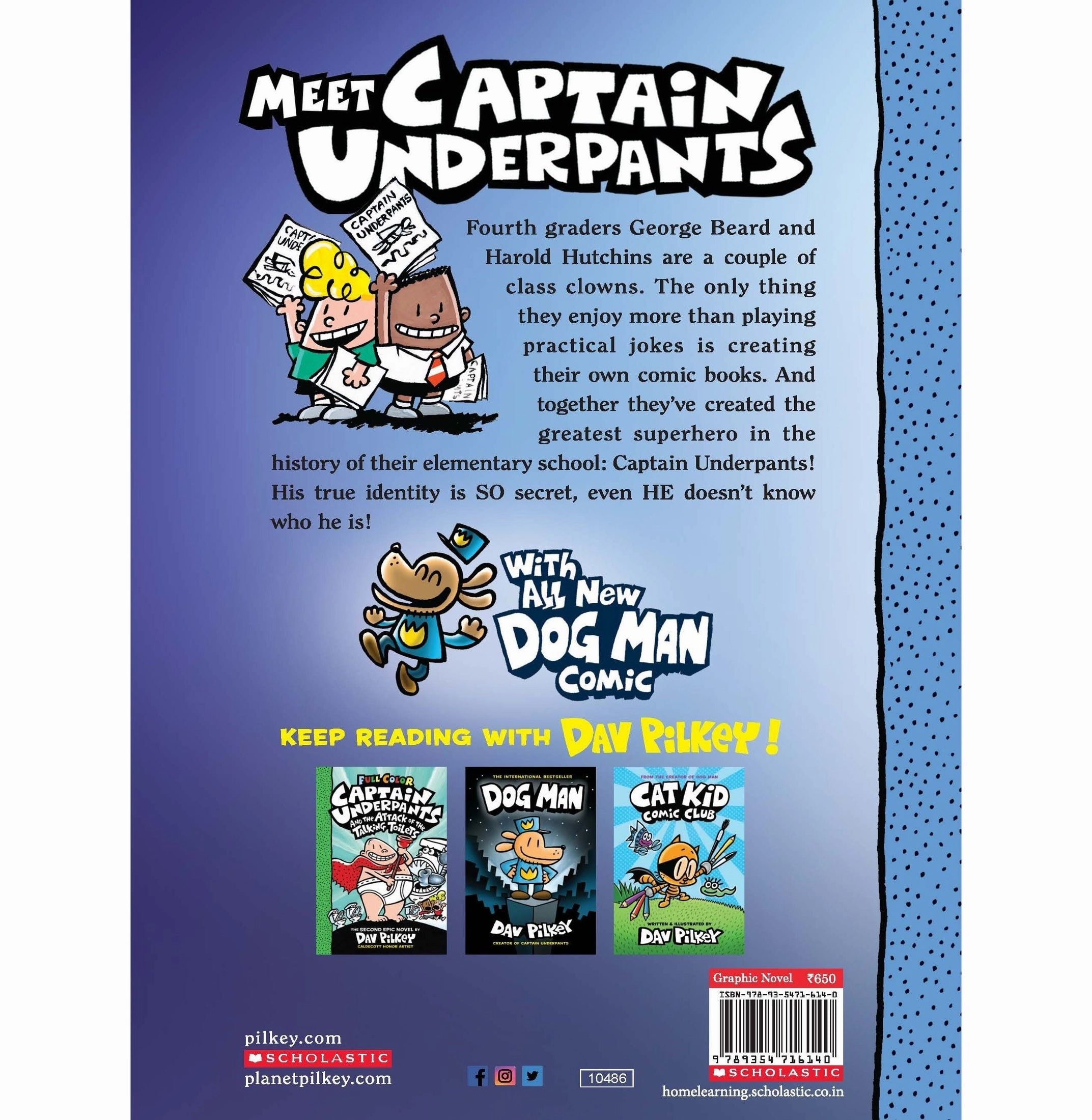The Adventures Of Captain Underpants (Now With A Dog Man Comic!) Dav Pilkey Early discovery Growth tools