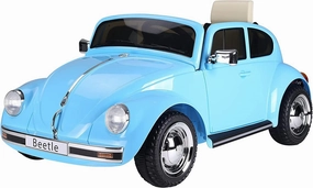 Tiny thinkers Mindful play Vw Beetle 12V Battery Ride-On Car With Remote Control - Blue