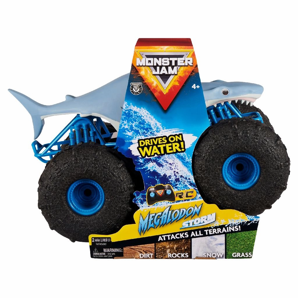 Growing minds Learning fun Monster Jam Megalodon Storm Thrasher 1:15 Remote Control Monster Truck