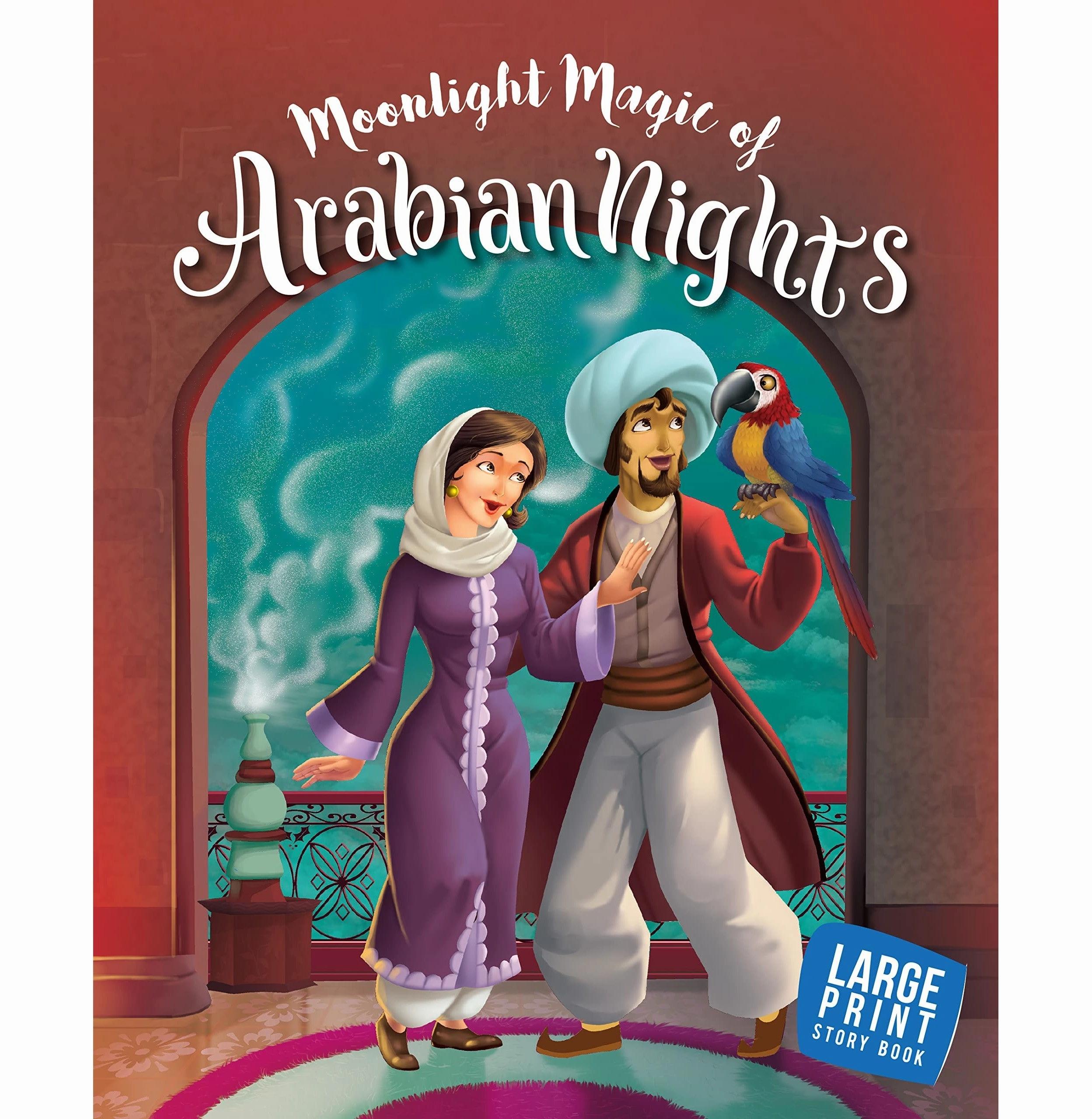 Tools for tiny thinkers Playful learning Moonlight Magic Of Arabian Nights : Story Book For Kids : English Short Stories For Children : Read Aloud To Infants Toddlers [Paperback] Om Books Editorial Team