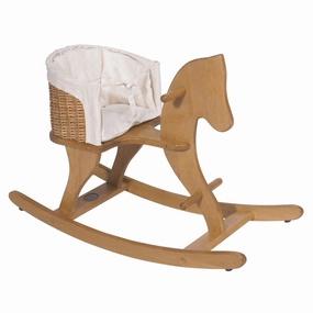Kid-focused experiences Little creators Moulin Roty Rocking Horse With Wicker Seat