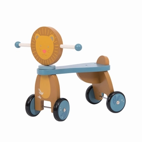 First explorers Moulin Roty Sous Mon Baobab Baby Balance Learning Lion Wooden Stroller
