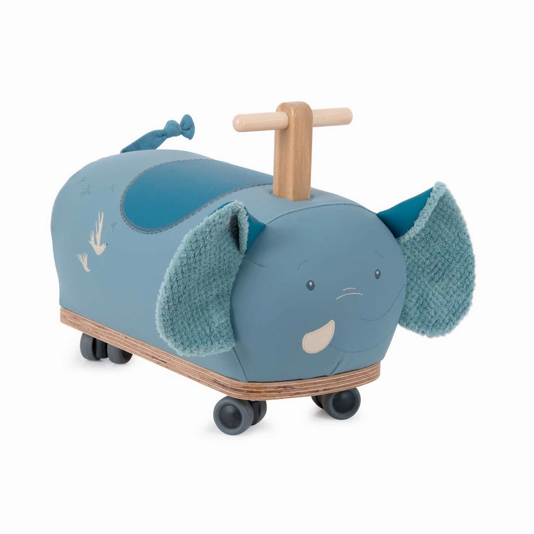 Moulin Roty Sous Mon Baobab Blue Ride-On Elephant Learning tools
