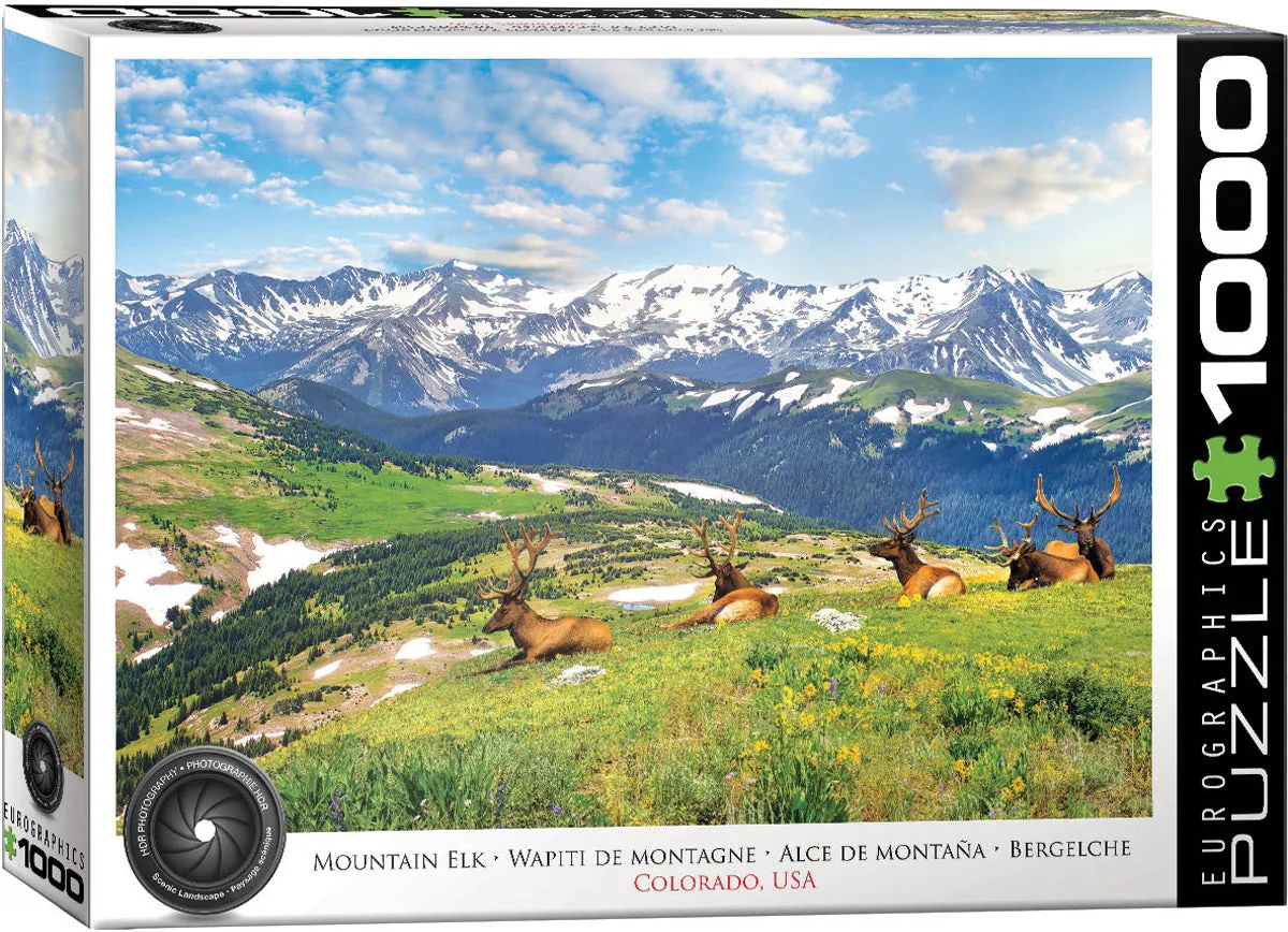 Mountain Elks - 1000 Pc Fun for curious minds Learn & grow
