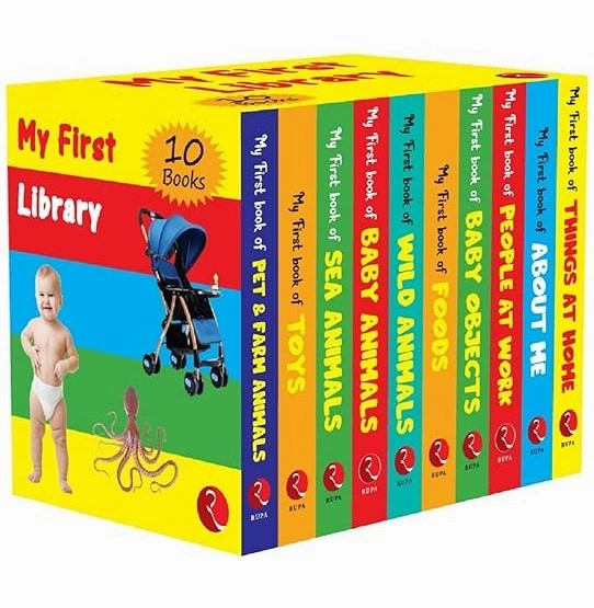 Moments of imagination Curiosity starters My First Library : Set Of 10 Books (Box Set) : Kids Learning Board Books : Children Growth And Development Book : Hardcover 5 June 2022 Rupa Publications India And Moonstone