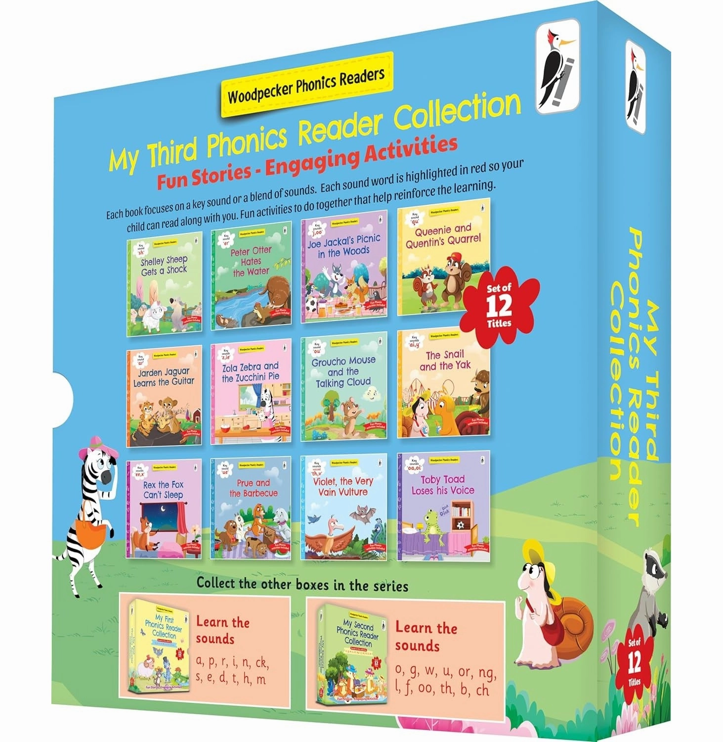 Creative minds Mindful play My Third Phonic Readers Set (12 Volume Boxed Set) [Paperback] Woodpecker Books And Wilco International Llp