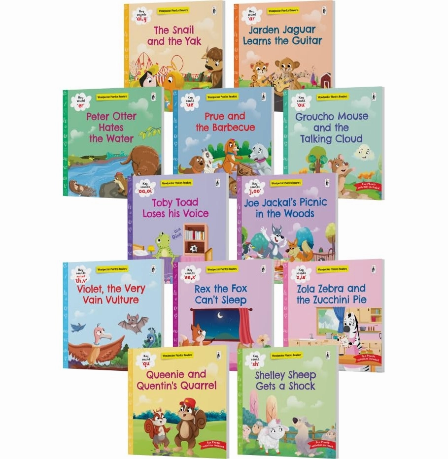 My Third Phonic Readers Set (12 Volume Boxed Set) [Paperback] Woodpecker Books And Wilco International Llp Thoughtful learning