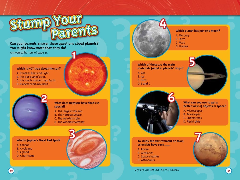 Kid-focused experiences National Geographic Readers: Planets?