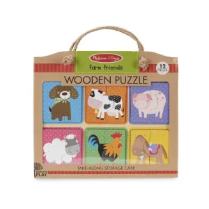 Fun that fuels growth Smart little ones Natural Play Wooden Puzzle: Farm Friends