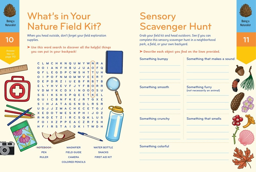 Kids discovery tools Nature Smarts Workbook 10-12