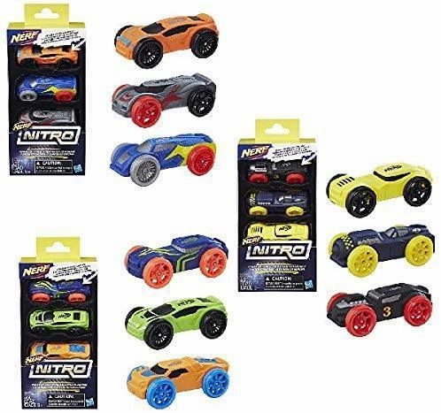 Nerf Nitro C0776 Foam Cars - Pack Of 3 Young minds at work Home learning tools