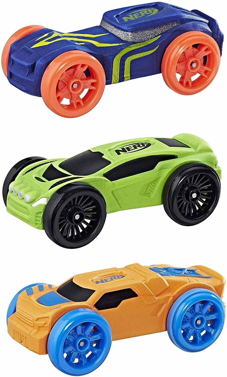 Nerf Nitro C0776 Foam Cars - Pack Of 3 Early discovery Learn at home