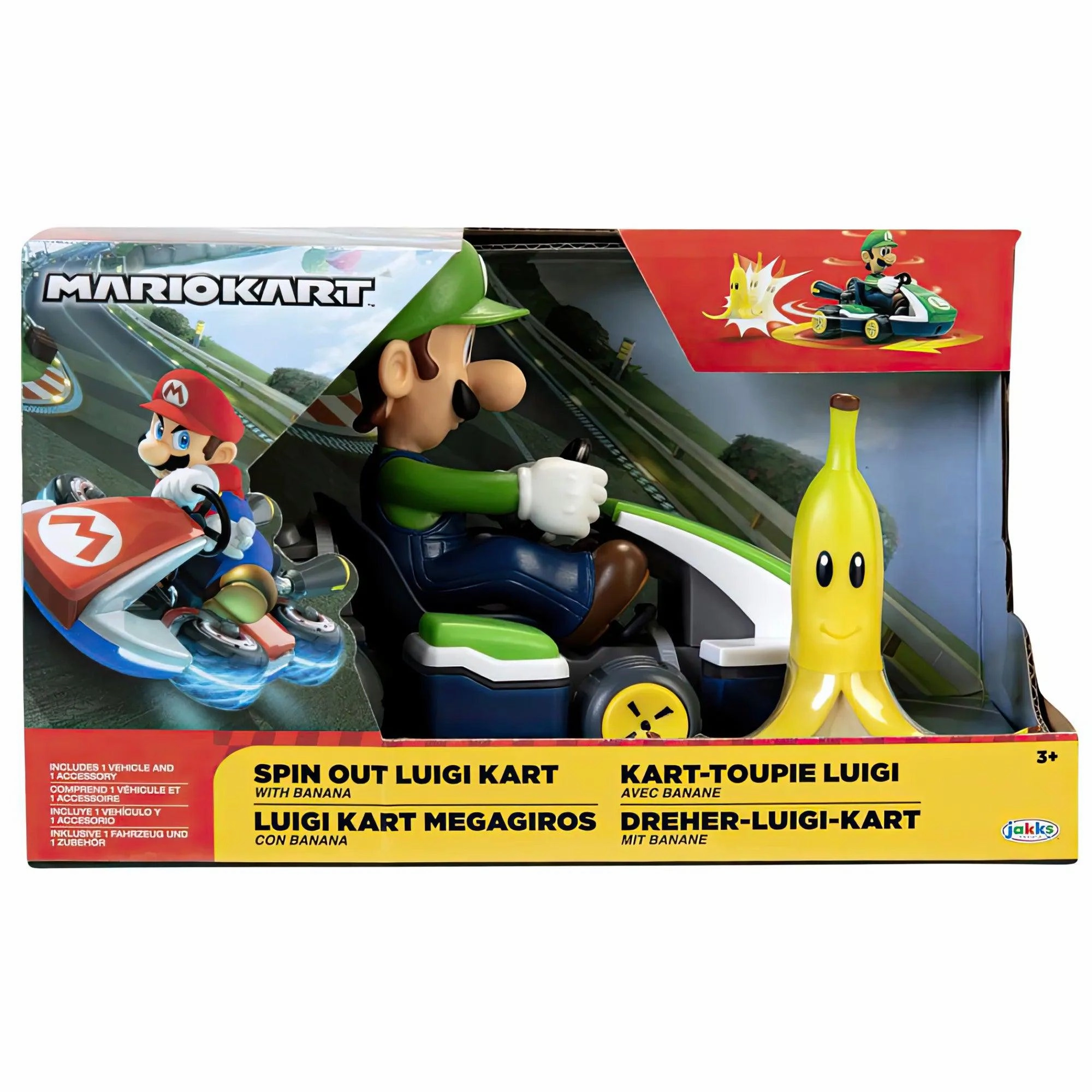 Nintendo Mario Kart Spin Out Car 6.5Cm - Assortment Engaging young minds Young explorers