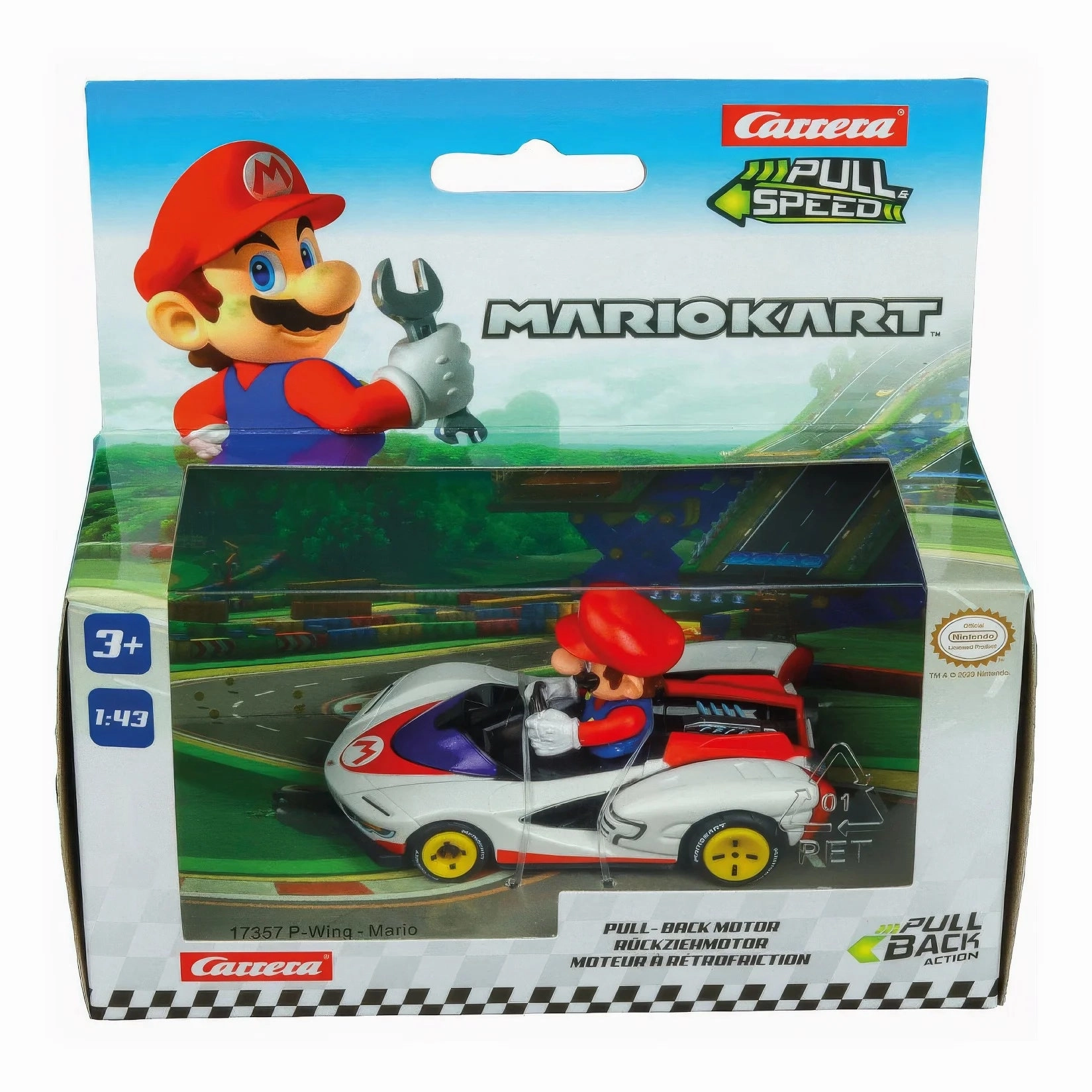 Nintendo Super Mario Kart 8 1:43 Scale Auto Pull-Back Cars- Assorted Little builders