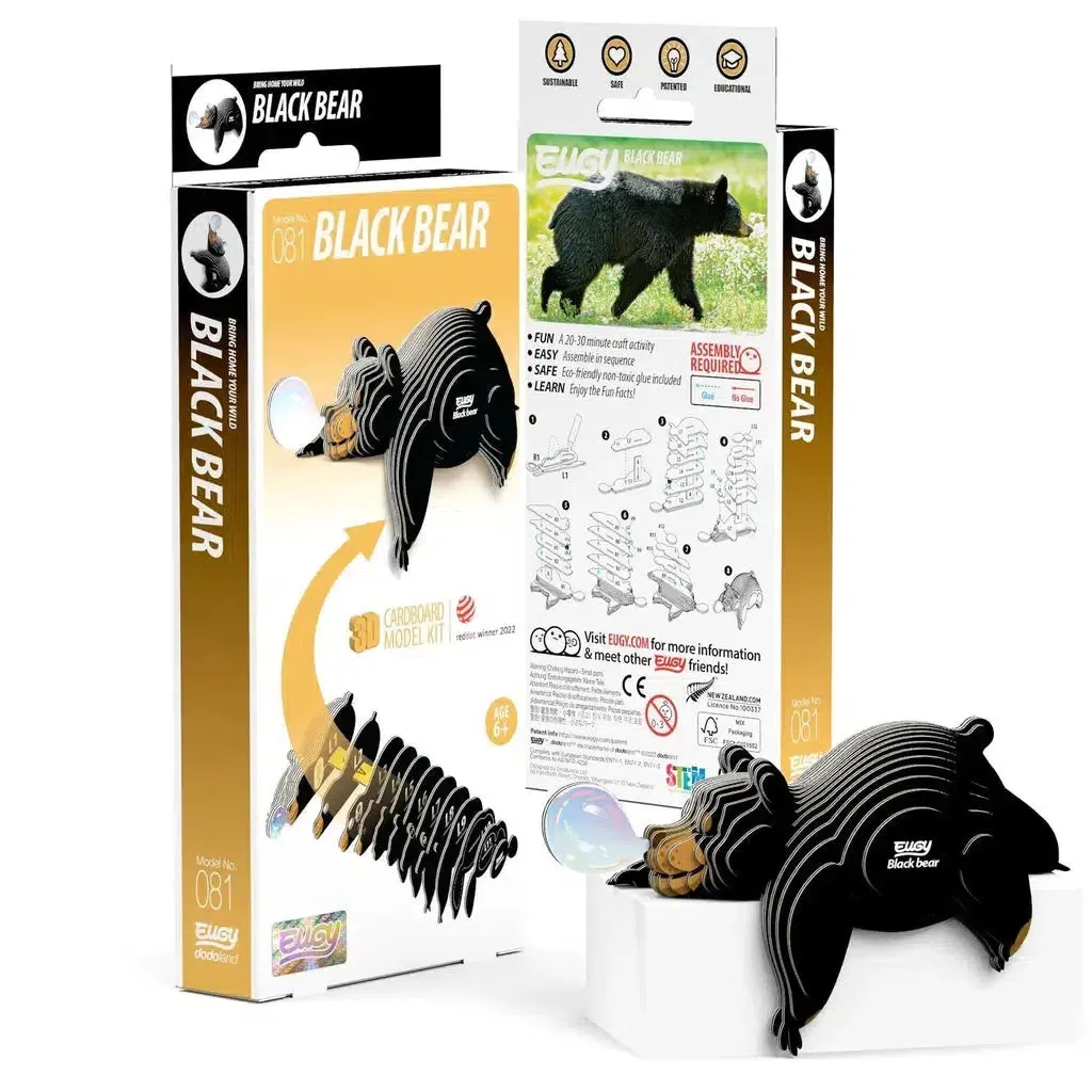 Black Bear 3D Puzzle Fun-based learning Kid-centered learning