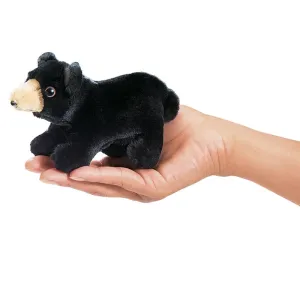 Mini Black Bear Finger Puppet Exploration made fun Young minds at work