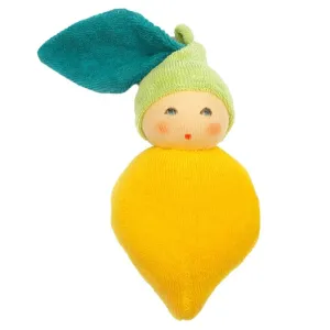 Mini makers Exploration gear Organic Rattle Doll - Lemon
