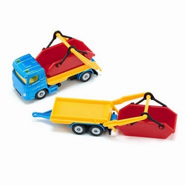 Little builders 1695 Truck With Skip And Trailer