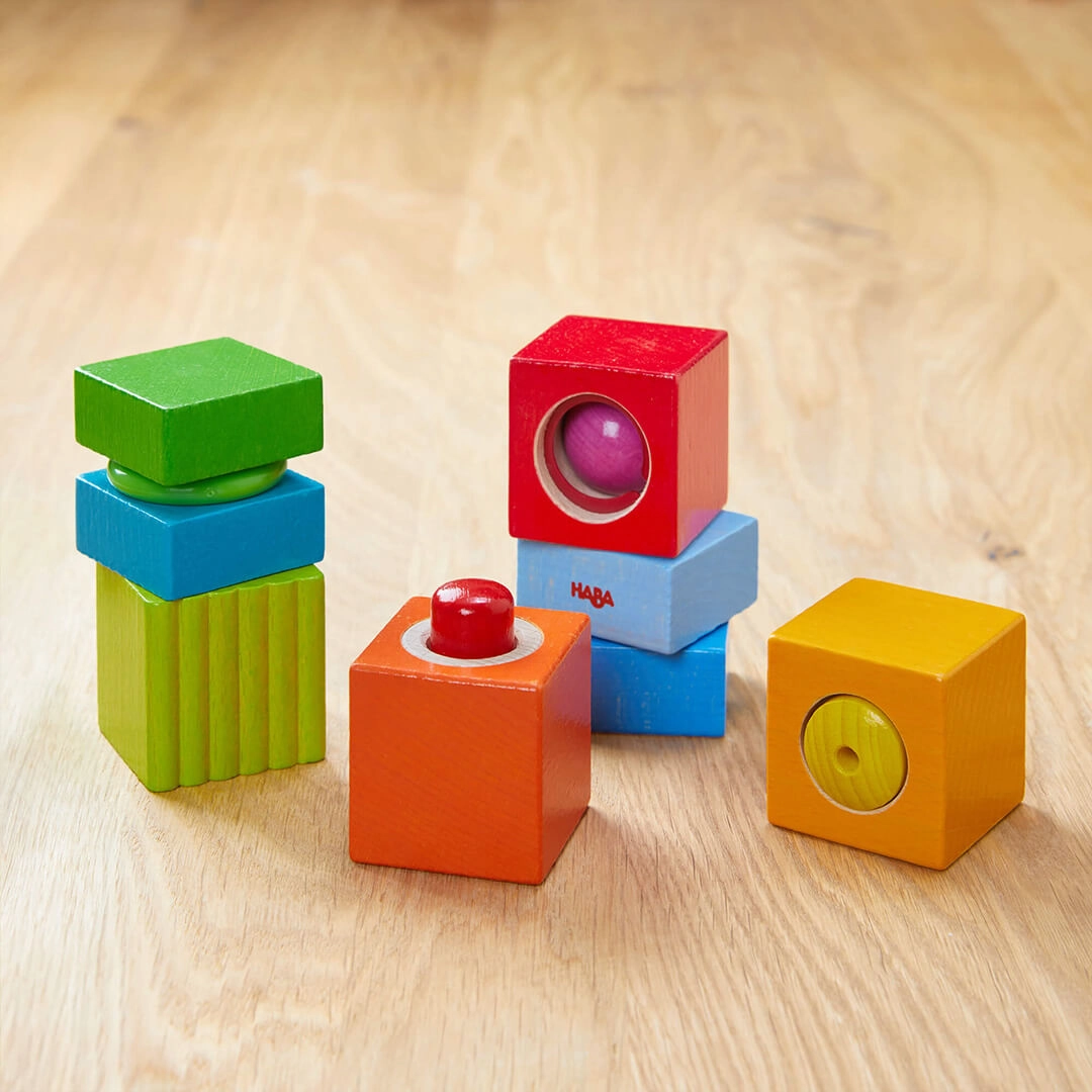 Everyday learning Fun With Sounds Wooden Discovery Blocks