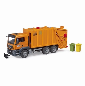 Man Garbage Truck Orange Sensory fun for little hands Smart activities for young learners