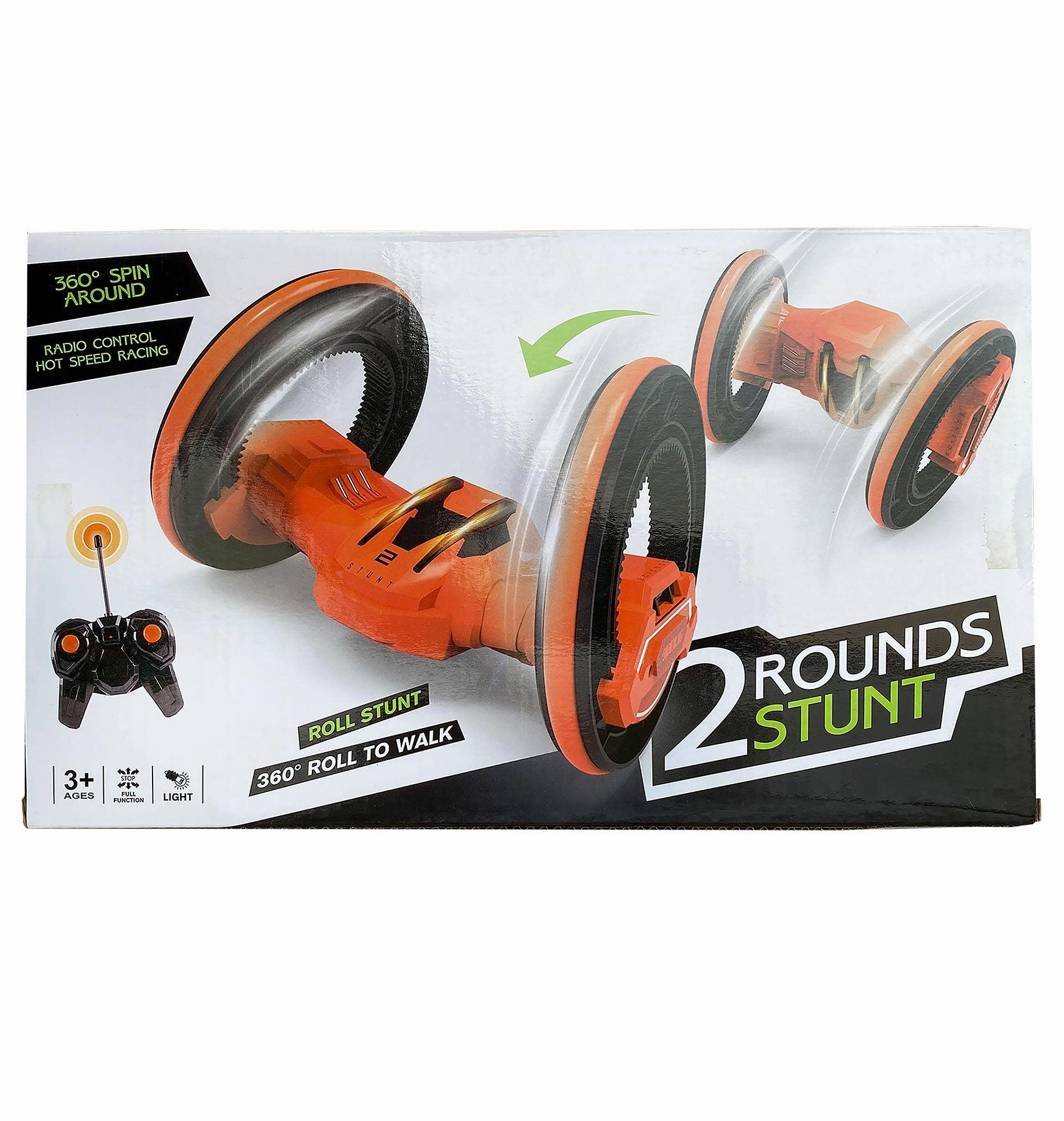 Playroom adventures begin here Remote Controlled 360 Degree Stunt Vehicle