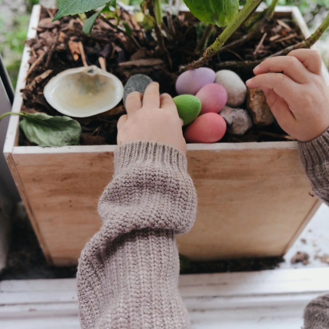 Designed for development Young explorers Wooden Happy Eggs